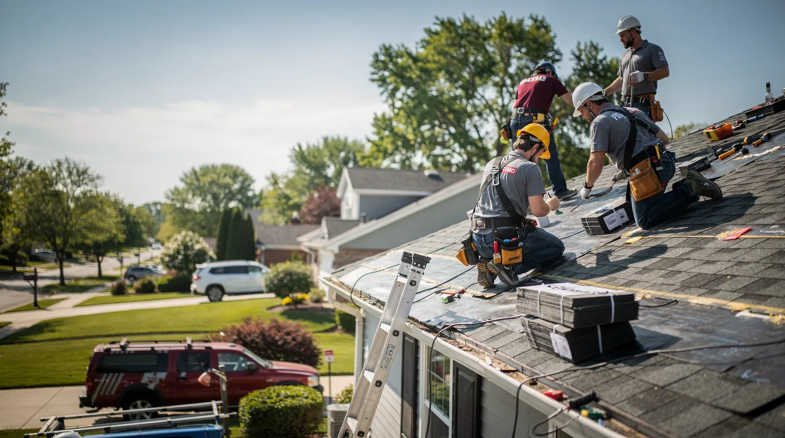 Roof Repair in Wrightstown, WI around you